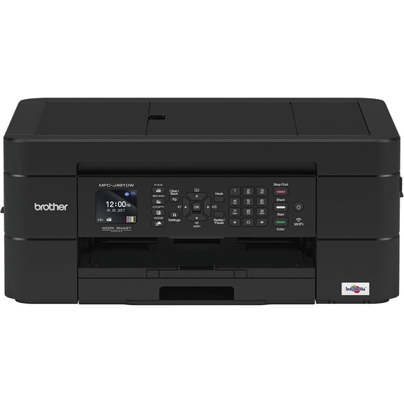 Brother MFC-J491DW Multi-Function Wireless All-in-One Inkjet Printer (Sold without manufacturer warranty)