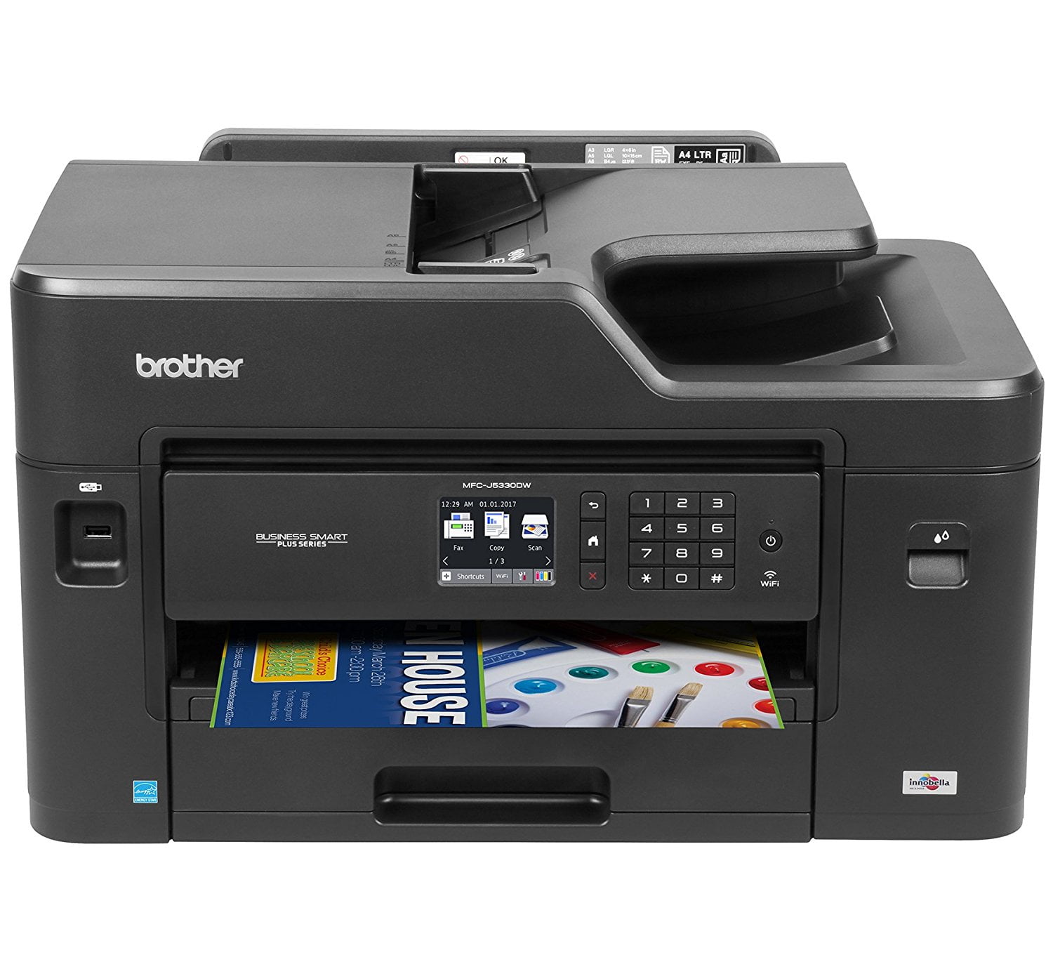 Brother Business Smart Plus MFC-J5720DW All-in-One Inkjet Printer,  Copy/Fax/Print/Scan