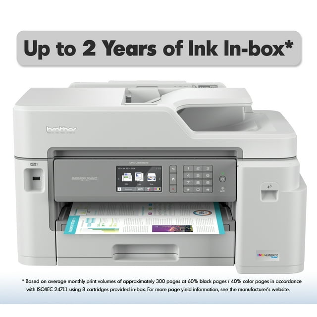 Brother MFC-J5845DWXL Extended Print INKvestment Tank Color Inkjet All-in-One Wireless Printer