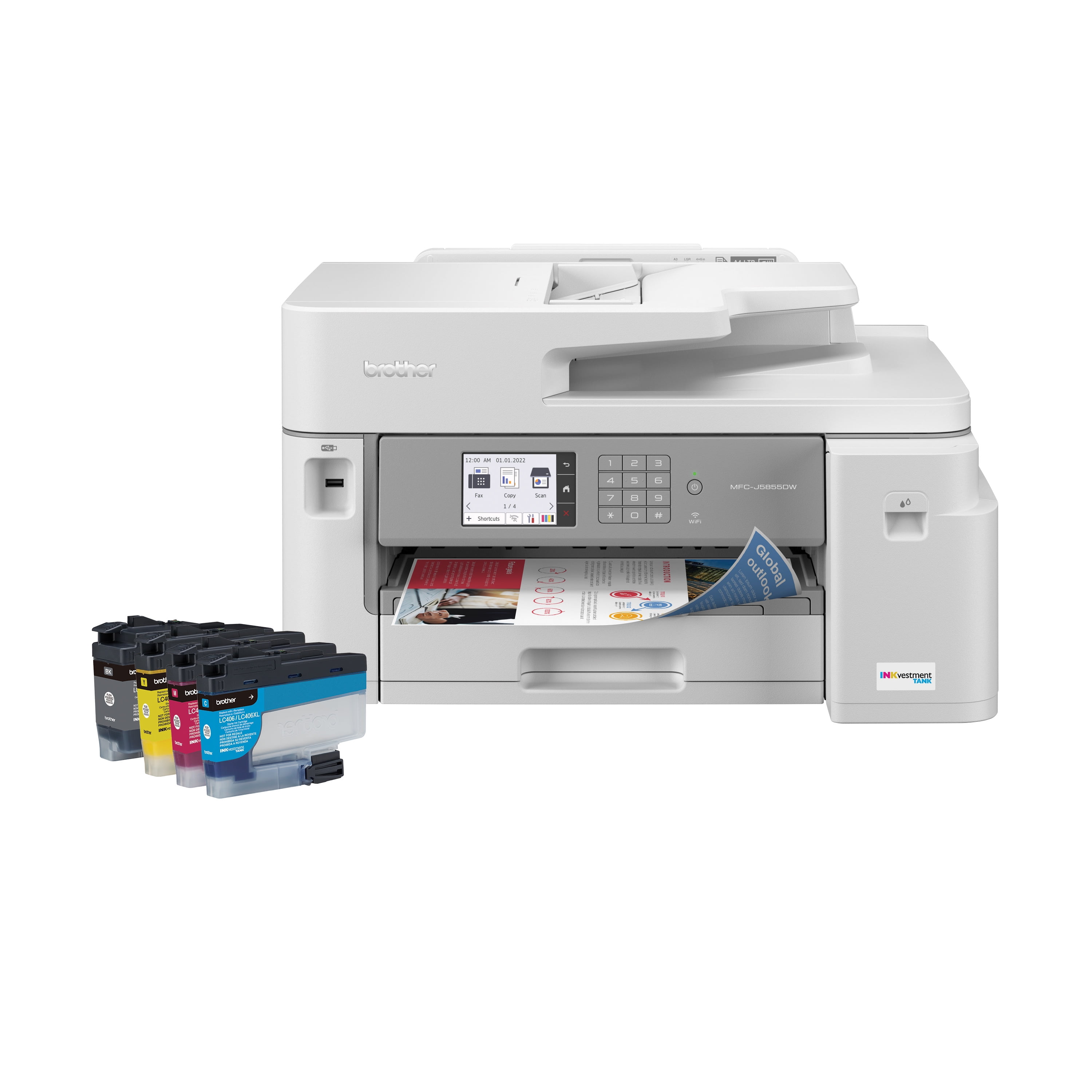 Brother MFC-J5855DW INKvestment Tank Color Inkjet All-In-One