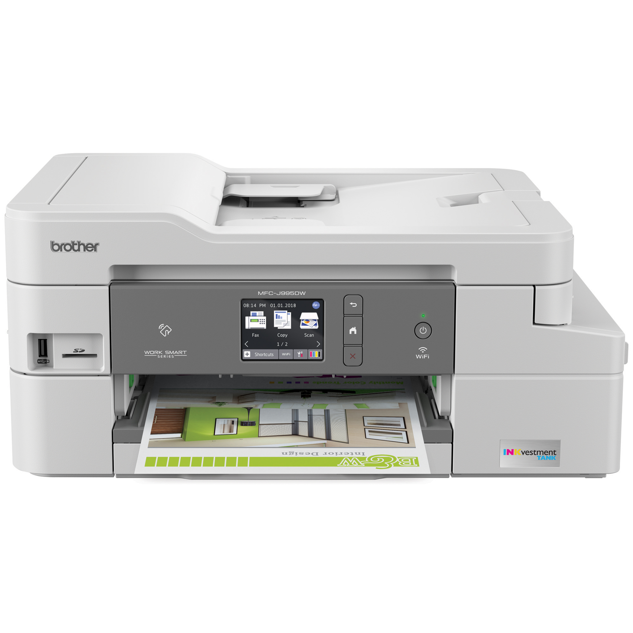 Brother MFC-J995DW INKvestment Tank Color Inkjet All-in-One Printer with up to 1-Year of Ink In-box - image 1 of 12