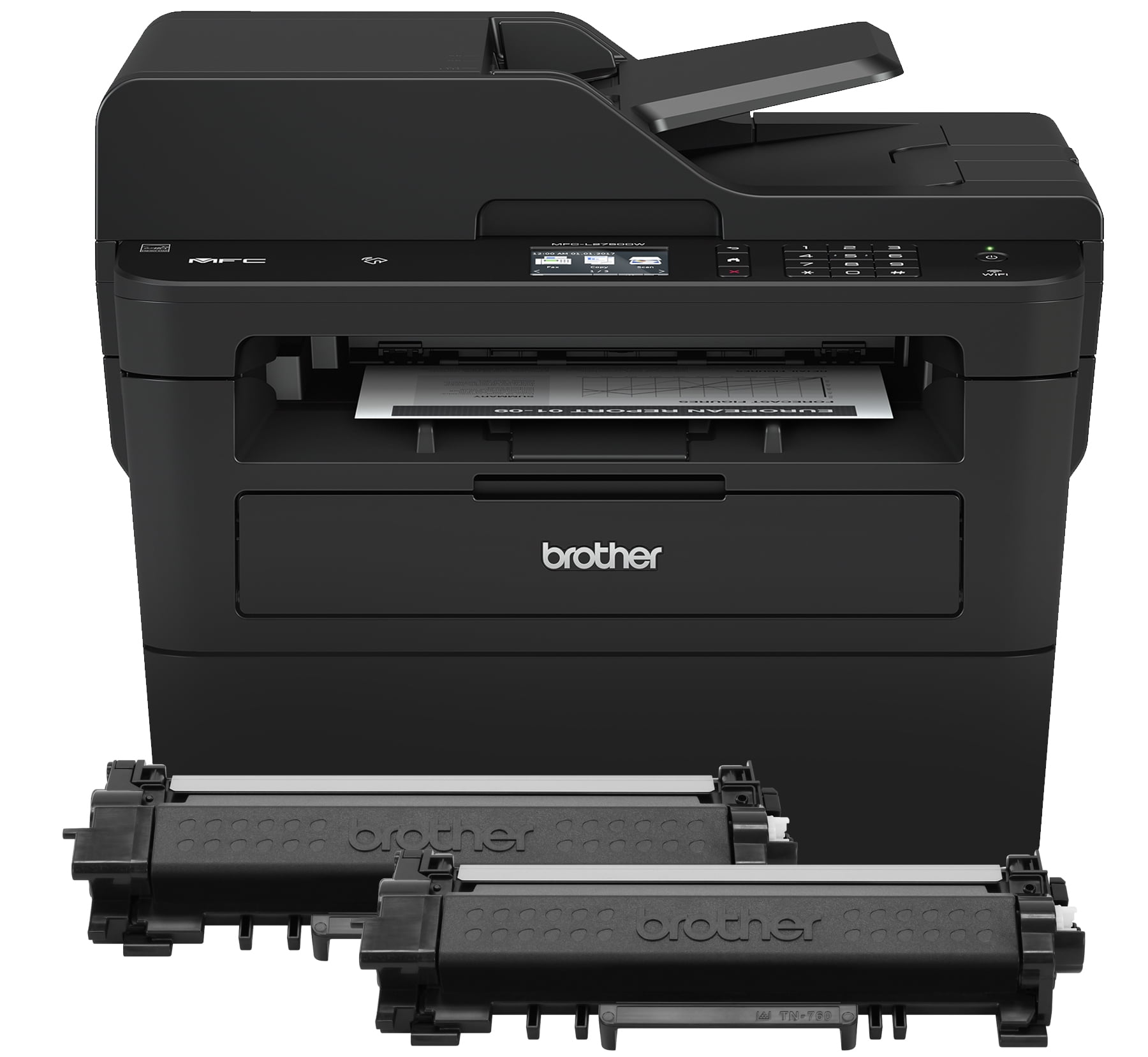 Brother MFC-L2750DW XL Extended Print Compact Laser All-in-One Printer; Up to 2 Years of Toner In-box Sansujyuku sansujyuku.com