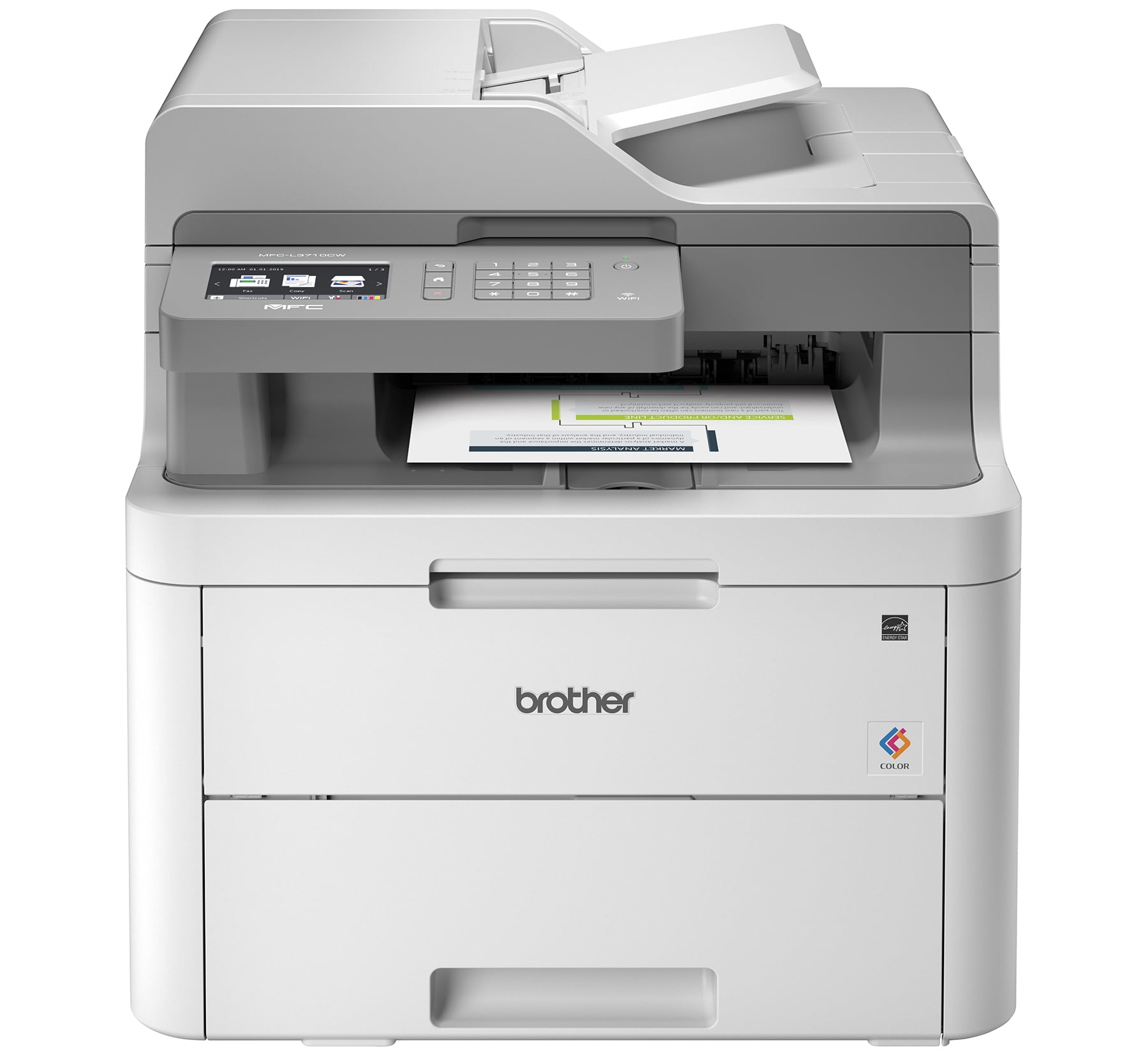 Brother MFC-L3710CW Compact Digital Color All-in-One Printer Providing Laser  Quality Results with Wireless 