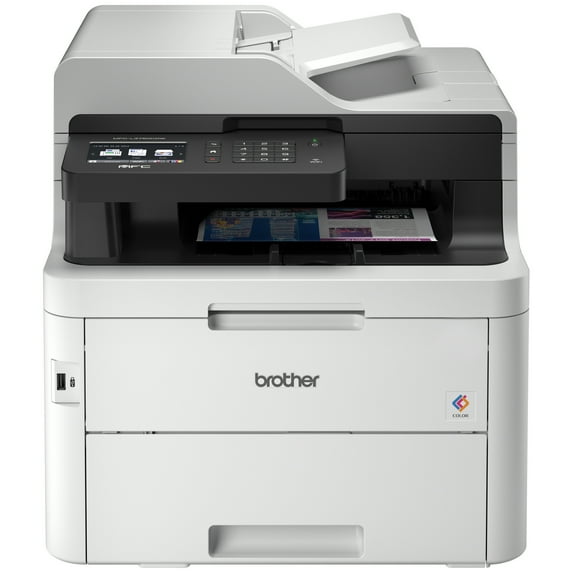 Brother MFC-L3750CDW Compact Digital Color All-in-One Printer Providing Laser Quality Results with 3.7” Color Touchscreen, Wireless and Duplex Printing