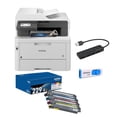 thumbnail image 1 of Brother MFC-L3780CDW Wireless Digital Color All-in-One Printer with Accessories, 1 of 9
