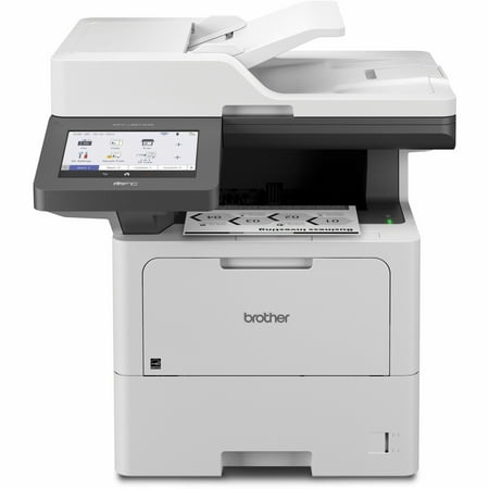 Brother - MFC-L6810DW Wireless Black-and-White All-in-One Laser Printer with with Duplex Print, Scan, and Copy, Great for Business - White/Gray