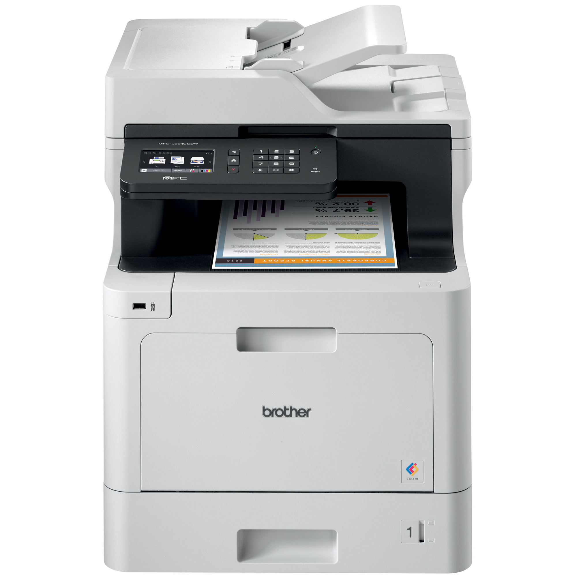 Brother MFCL2690DW Monochrome Laser AllinOne Printer, Duplex