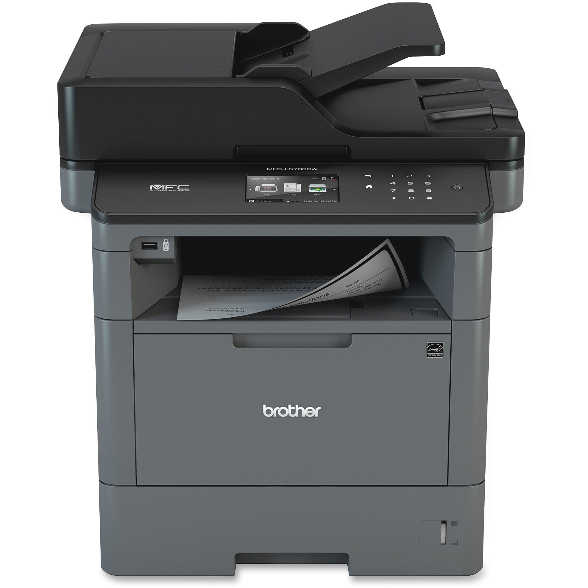 Brother Monochrome Laser Multifunction All-in-One Printer, Flexible Connectivity, Mobile Printing & Scanning, Duplex Printing - Walmart.com