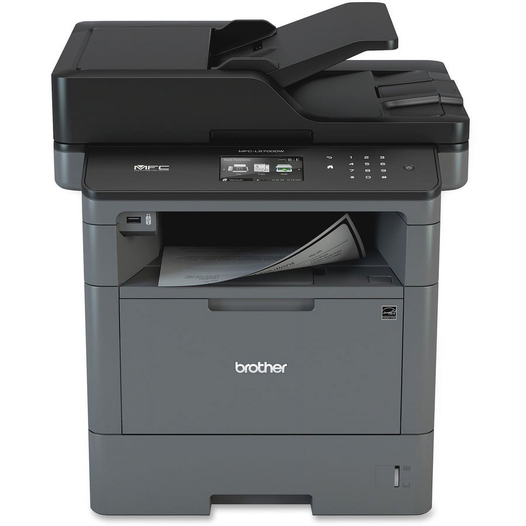 Brother Monochrome Laser Multifunction All-in-One Printer, MFC-L5700DW - image 1 of 8