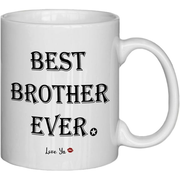 Brother Mug,Best Brother Ever Coffee Mug,Gifts For Brother,Brother Ceramic Mug-11Oz Coffee Milk Mug Cup,Brother Gifts From Sister,Brother Birthday Gift