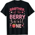 thumbnail image 1 of Brother Of The Berry Sweet One Strawberry First Birthday T-Shirt, 1 of 4