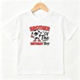 thumbnail image 1 of Brother Of The Birthday Boy Soccer Boys Graphic Tees Kids T-Shirt 100% Cotton Short Sleeve Tops Ages 4-13Y, 1 of 5