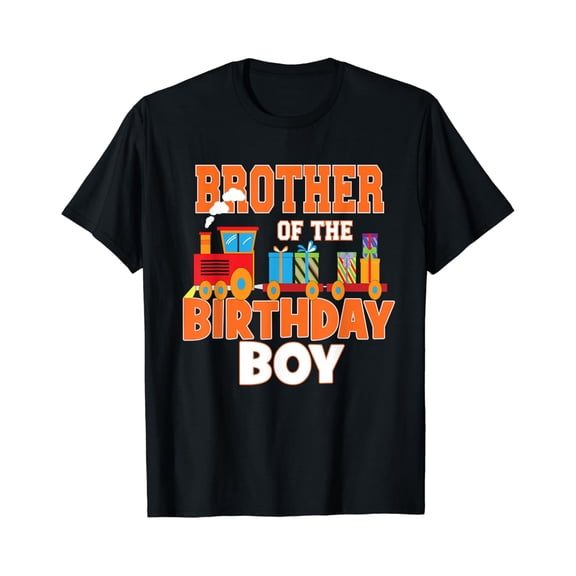 Brother Of The Birthday Boy Train Lover B-Day Party, Unisex T-Shirt