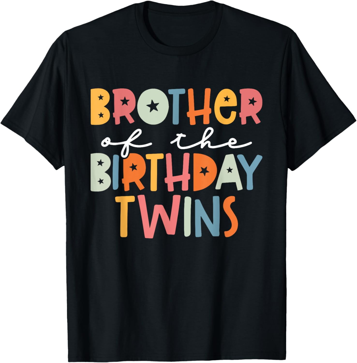Brother Of The Birthday Twins Kids Big Brother Of Twins Bday TShirt