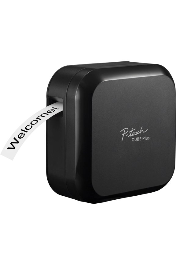 P-Touch Cube Plus PT-P710BT Versatile Label Maker, Black - Bluetooth Wireless and USB Wired Connectivity - Design & Print Personalized Labels, Lightweight and Portable, Auto Cutter