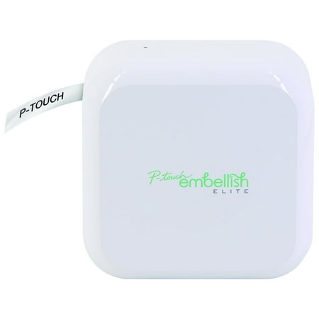 Brother - P-touch Embellish ELITE Bluetooth Ribbon and Tape Printer - White