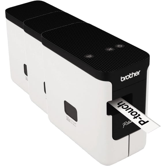 Brother P-Touch PC Connectable Label Maker (PT-P700),White (Pack of 3)
