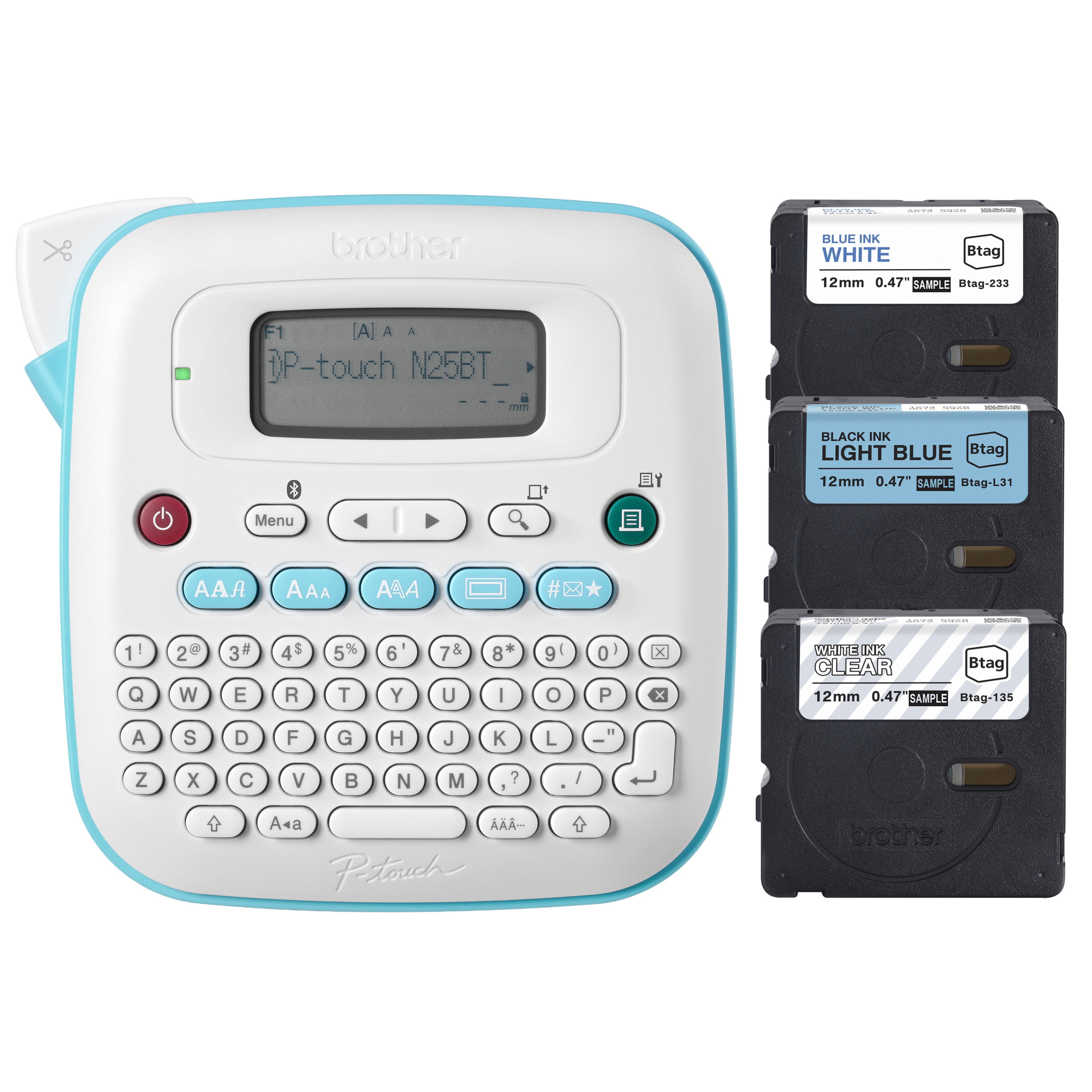Brother P-Touch PT-N25BTV3 Bluetooth Label Maker with 3 Sample Tapes
