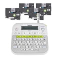 thumbnail image 1 of Brother P-Touch, PTD210, Easy-to-Use Label Maker Bundle (4 Label Tapes Included), White, Small, 1 of 7