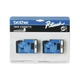 thumbnail image 1 of Brother P-Touch TC Tape Cartridges for P-Touch Labelers, 3/8"w, White on Black, 2/Pack, 1 of 4