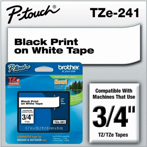 Brother P-Touch TZe Flat Surface Laminated Tape