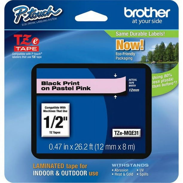 Brother P-Touch TZe Laminated Tape - 15/32 Brother P-Touch TZe Laminated Tape - 15/32
