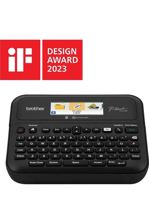 P-touch Business Professional Connected Label Maker PT-D610BT with Bluetooth Connectivity