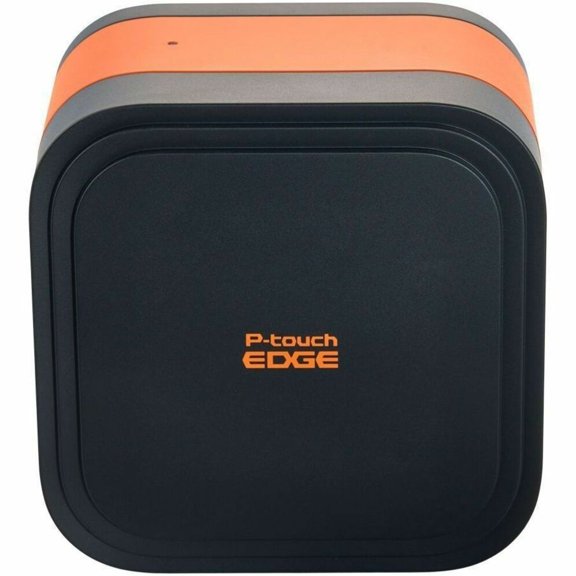 Brother P-touch EDGE PT-E920BT Industrial, Mobile Thermal Transfer Printer, Portable, Label Print, USB, Bluetooth, Battery Included, With Cutter, Black, Orange