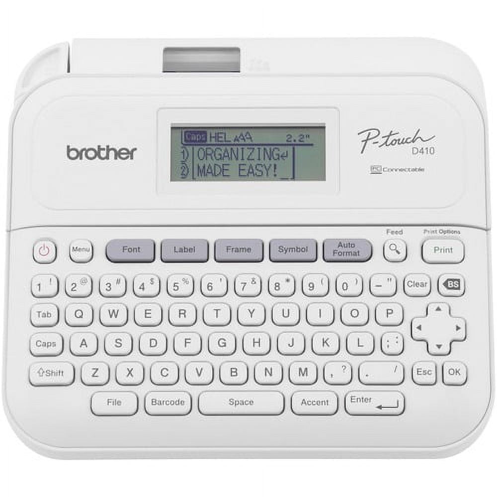Brother P-touch Home / Office Advanced Connected Label Maker with Case PTD410VP - Brother P-touch Home / Office Advanced Connected Label Maker PT-D410VP, includes Carry Case a | Bundle of 2 Each