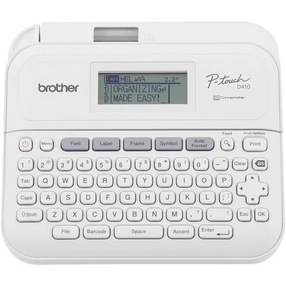 Brother P-touch Home / Office Advanced Connected Label Maker with Case PTD410VP - Brother P-touch Home / Office Advanced Connected Label Maker PT-D410VP, includes Carry Case a | Bundle of 2 Each