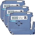 thumbnail image 1 of Brother P-touch Nonlaminated M Series Tape Cartridge - 1/2" - Rectangle - Direct Thermal - Silver, Black - 3 / Bundle | Bundle of 5 Bundles, 1 of 1