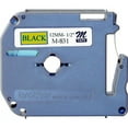 thumbnail image 1 of Brother P-touch Nonlaminated M Series Tape Cartridge - 1/2" - Rectangle - Gold, Black - 1 Each | Bundle of 5 Each, 1 of 1