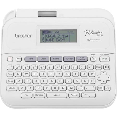 Brother® P-touch PT-D410 Home/Office Advanced Connected Label Maker - 15 Fonts - Connect via USB - Takes TZe Label Tapes up to ~3/4 inch | Bundle of 2 Each