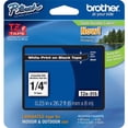 thumbnail image 1 of Brother P-touch TZe Laminated Tape Cartridges - 1/4" - White - 1 Each - Grease Resistant, Grime Resistant, Temperature Resistant, Adhesive | Bundle of 10 Each, 1 of 1
