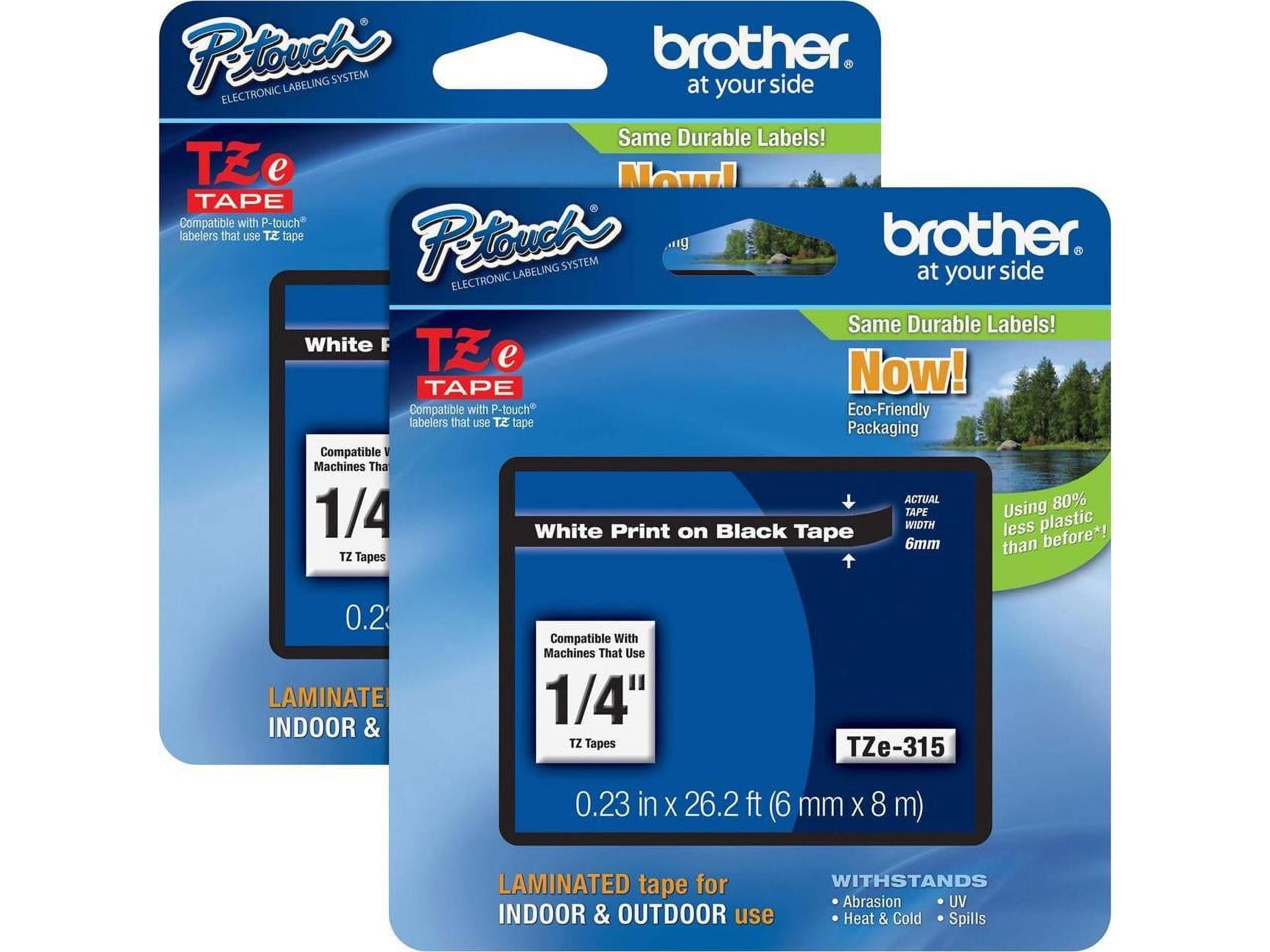 Brother P-touch TZe Laminated Tape Cartridges