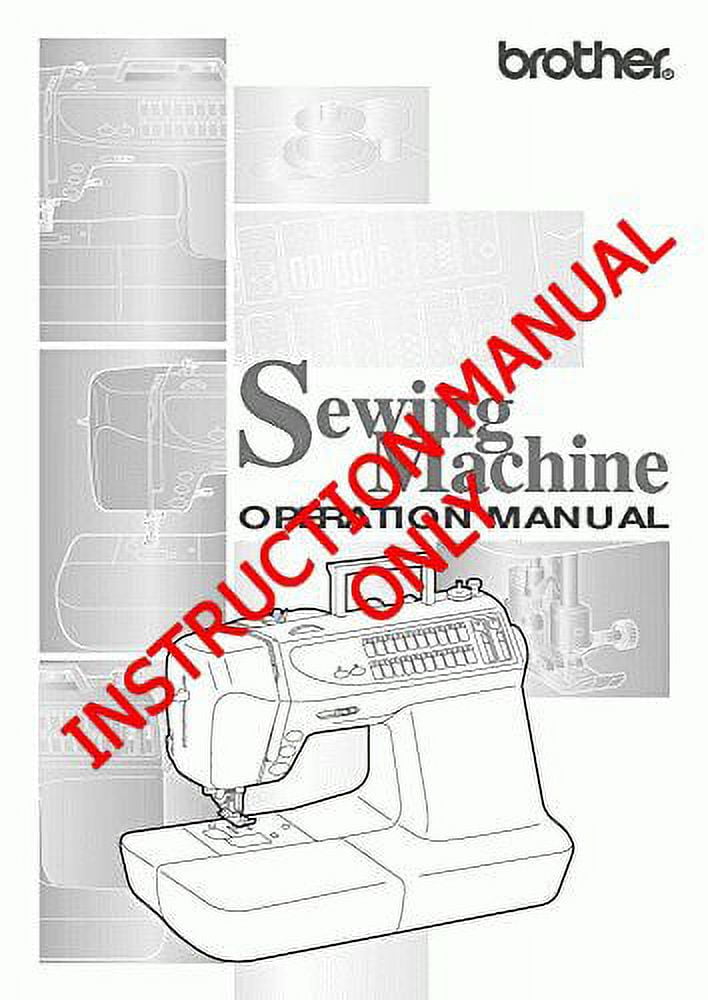Brother PC2800 Sewing Machine Owners Instruction Manual
