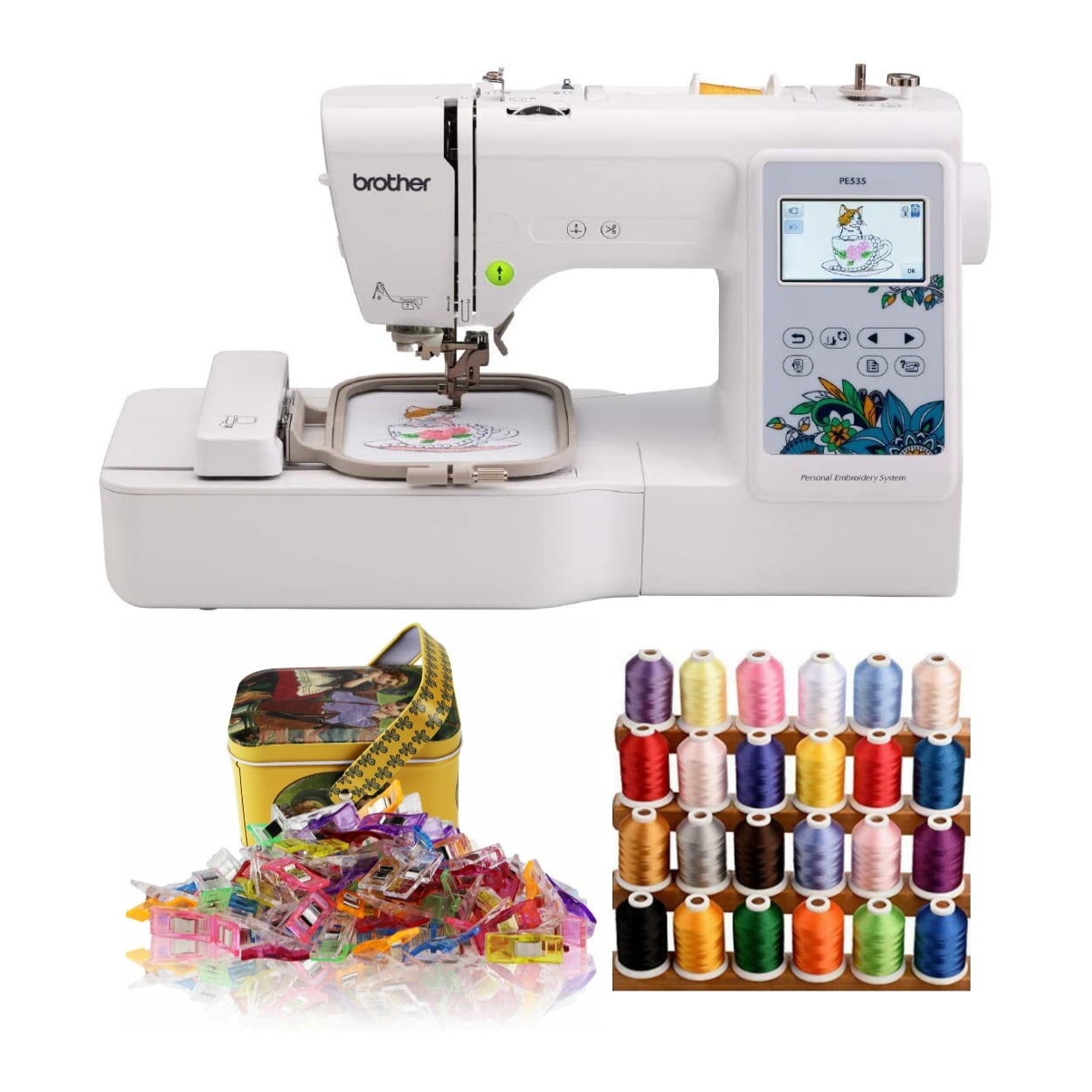 NeweggBusiness - Brother PE535 4 x 4 Embroidery Machine with