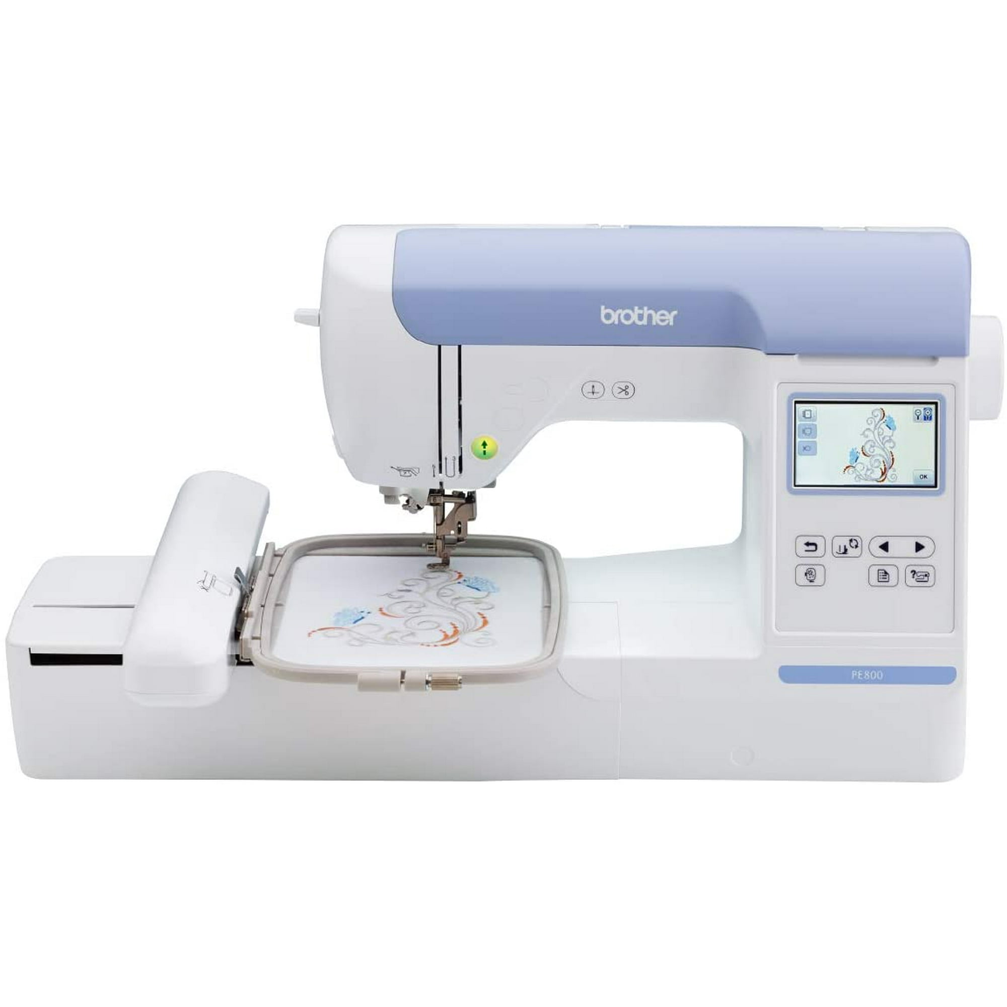 Brother PE800 Computerized Embroidery Machine with 5″ x 7″ Embroidery Area and LCD Screen