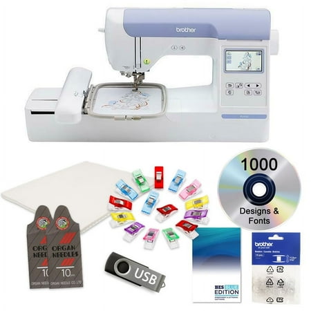 Brother PE800 5"x7" Embroidery Field Sewing Machine with BES Blue Software