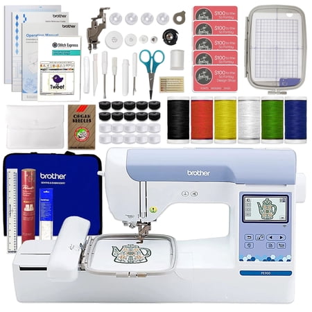 Brother PE900 5" x 7" Embroidery Machine w/ Embroidery & Digitizing Bundle