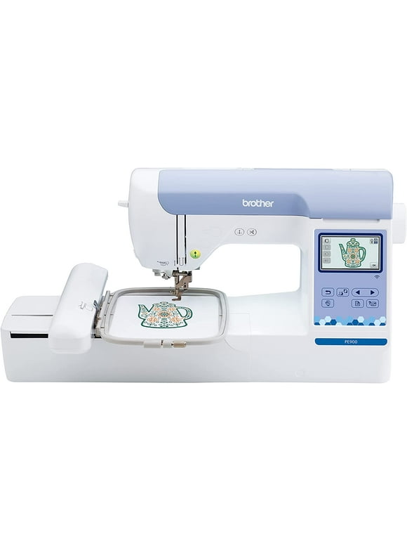 Brother PE900 5" x 7" Embroidery Machine w/ Full Color LCD Screen + 13 Built-In Lettering Fonts + 193 Built-In Designs