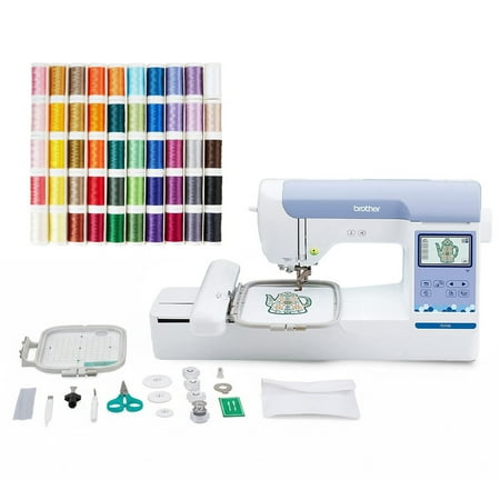 Brother PE900 Embroidery Machine with 193 Designs and 50-Piece Thread Set