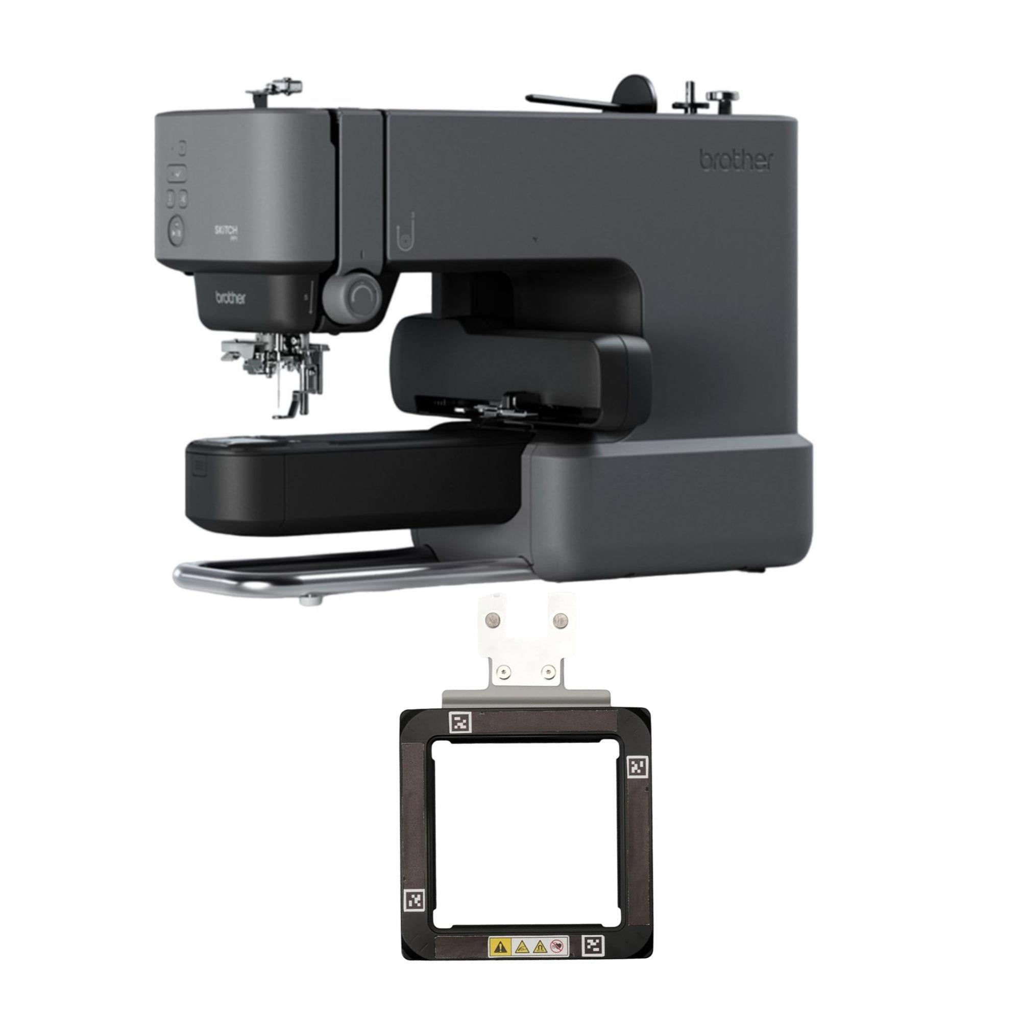 Brother PP1 Skitch Single-Needle Embroidery Machine with Artspira App Support and Embroidery Frame