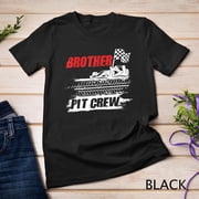 Brother Pit Crew Car Racing Checkered Flag Racer Matching T-Shirt Sweatshirt