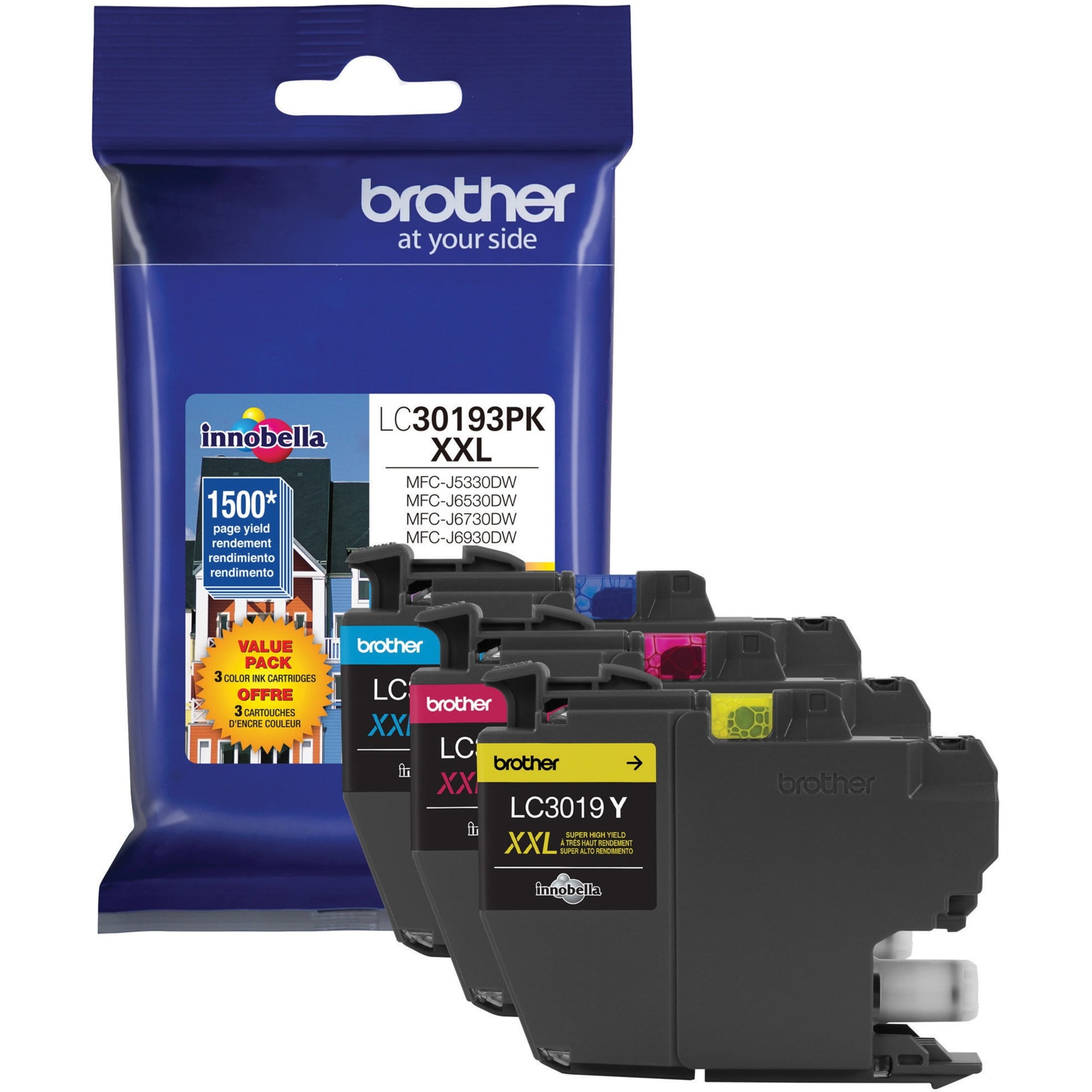 LC30193PK Innobella High-Yield Ink, 1,500 Page-Yield, Cyan/Magenta/Yellow LC30193PK Innobella High-Yield Ink, 1,500 Page-Yield, Cyan/Magenta/Yellow