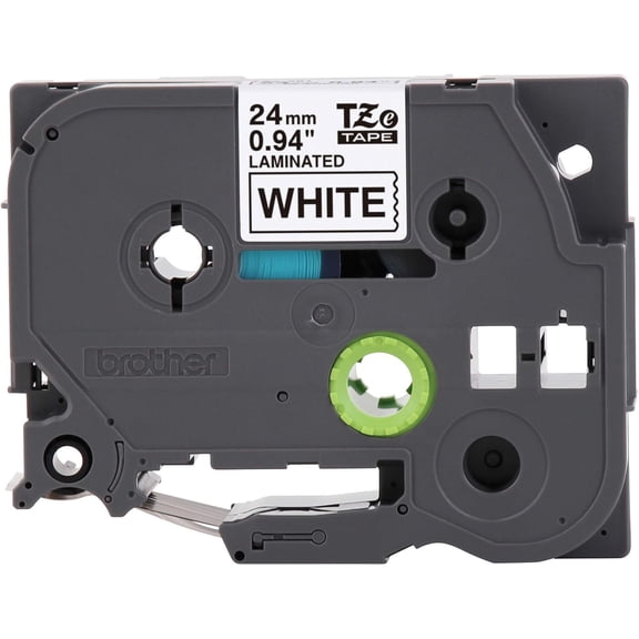 Brother Genuine P-touch TZE-251 Tape, 1" (0.94") Standard Laminated P-touch Tape, Black on White, Perfect for Indoor or Outdoor Use, Water Resistant, 26.2 Feet (8M), Single-Pack