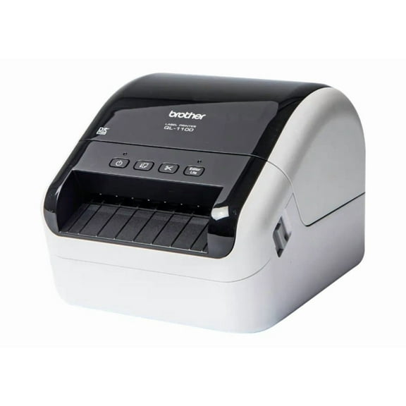 Brother QL-1100C Direct Thermal Label Printer USB, Monochrome, 4" Wide Format, High-Speed Desktop Label Maker