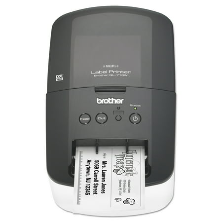 Brother QL-710W Label Printer, 93 Labels/Minute, 5"w x 9-3/8"d x 6"h