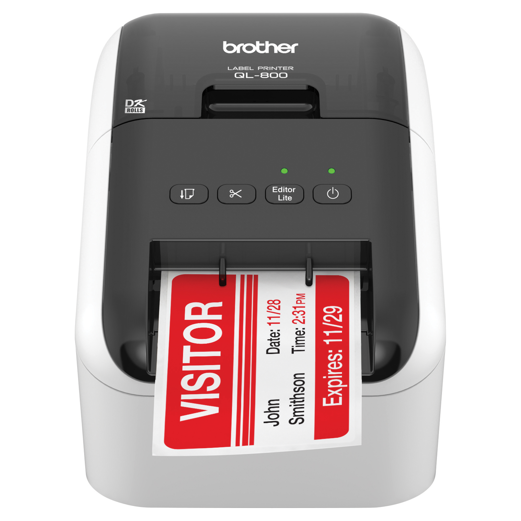 Brother QL-800 High-Speed Professional Label Printer, Black & Red Printing - image 1 of 9