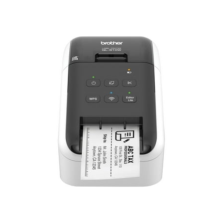 Brother QL-810W Ultra-Fast Direct Thermal Label Printer  Wireless, USB, High-Speed Desktop Label Maker